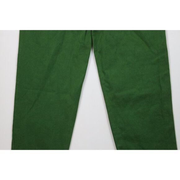 Deadstock Vtg 90s Streetwear Mens 31x34 Baggy Fit Skateboard Jeans Grass Green - Picture 10 of 14